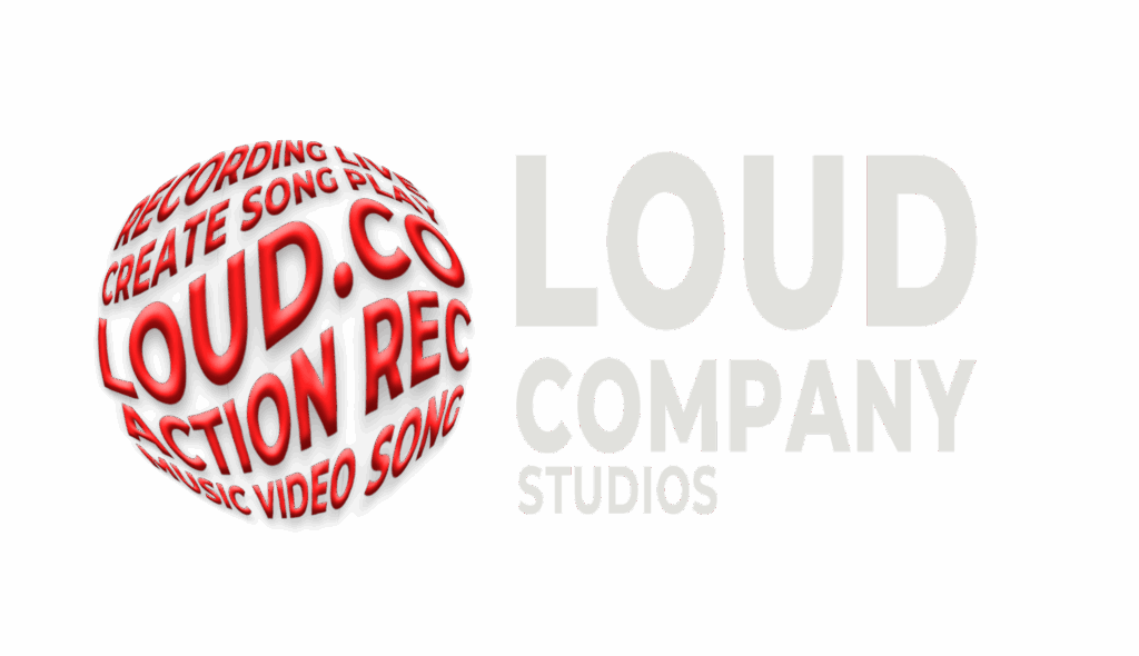 Logo Moderno LOUD COMPANY (1) bevel vermelho